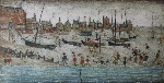 ls lowry the beach print