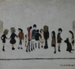 ls lowry group of children print