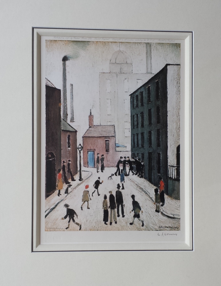 L S Lowry Lowry industrial Scene Signed Limited Edition Print L S Lowry Lowry industrial Scene Signed Limited Edition Print