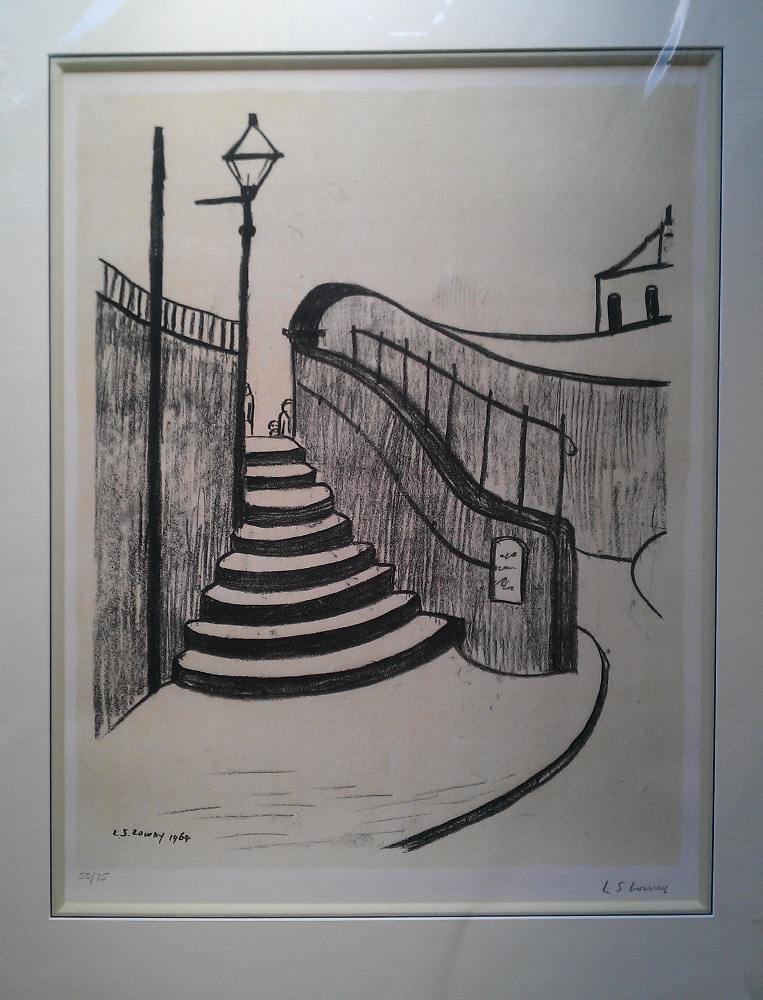 old steps Stockport mounted lowry