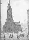 ls lowry st. simon's church print