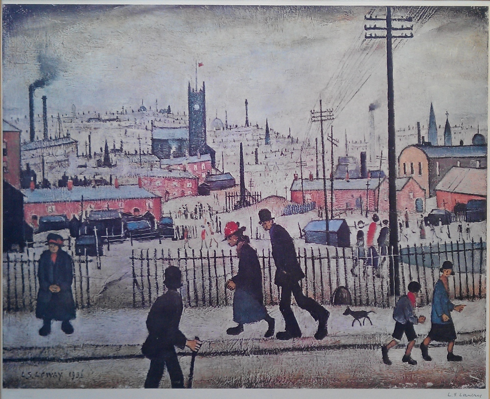 lowry view of a town lowry view of a town